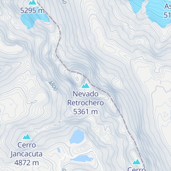 Map of Nevado Retrochero