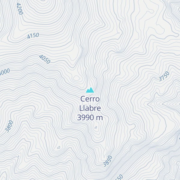 Map of Cerro Llabre