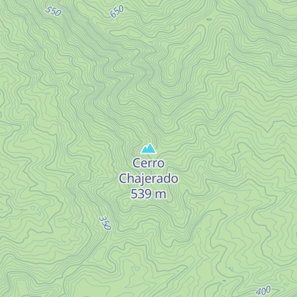Map of Cerro Chajerado