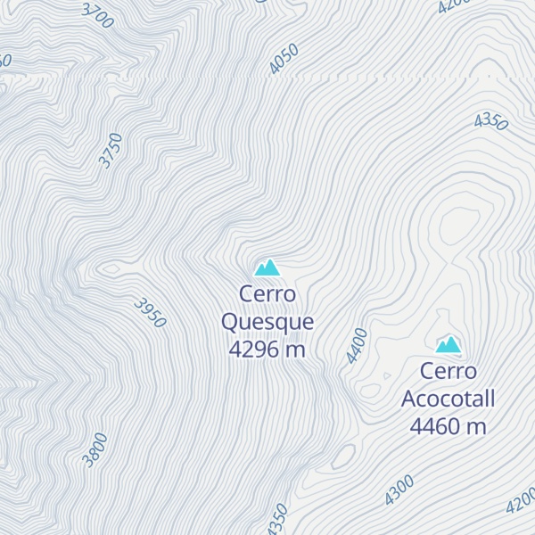 Map of Cerro Quesque