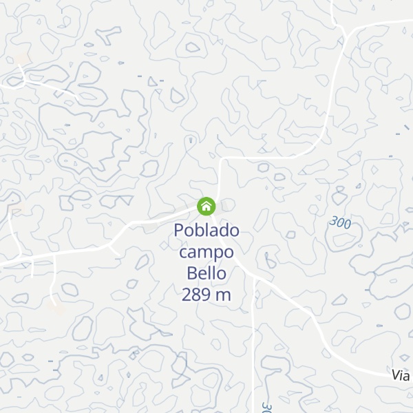 Map of Poblado campo Bello