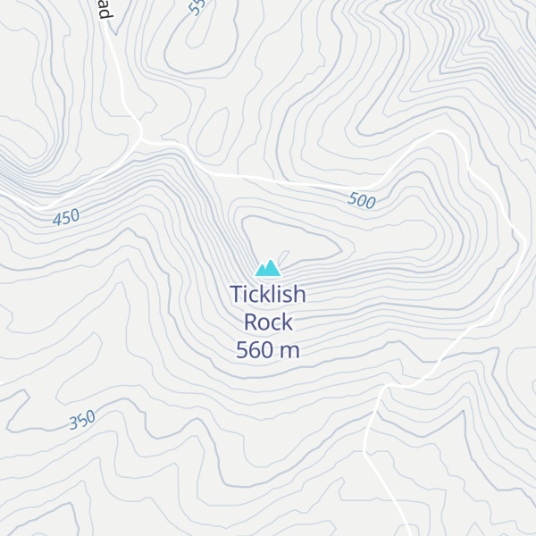 Map of Ticklish Rock
