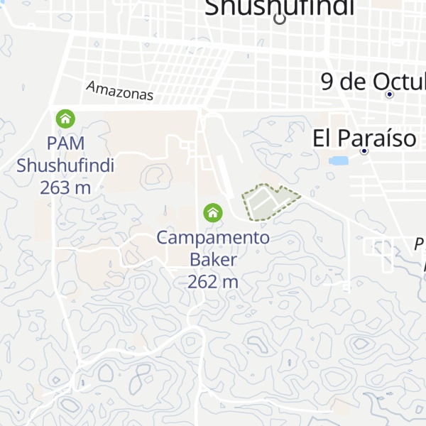 Map of Campamento Baker