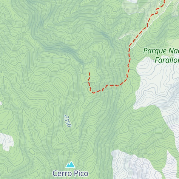 Map of Pico Loro