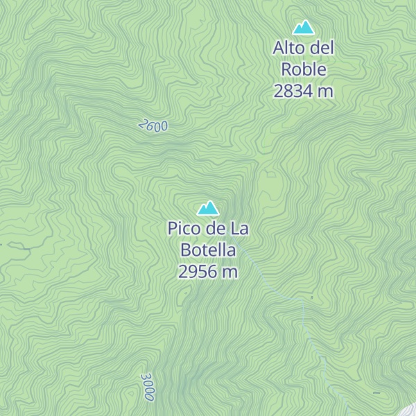 Map of Pico de La Botella