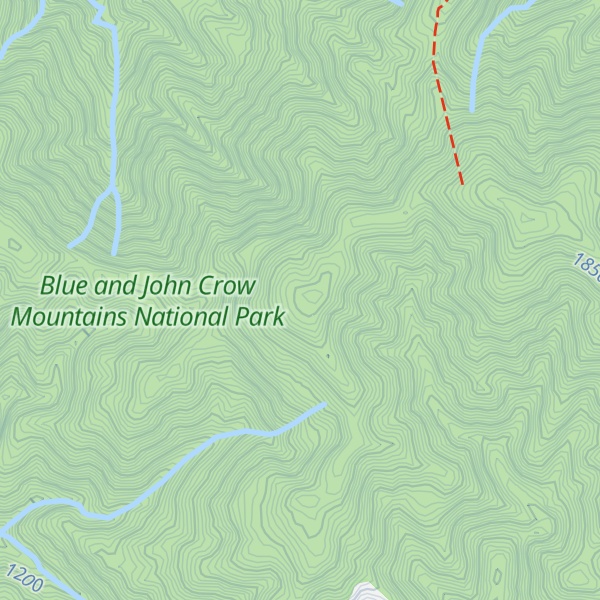 Map of Bellevue Peakl