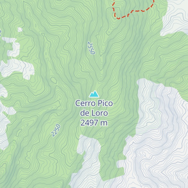 Map of Cerro Pico de Loro