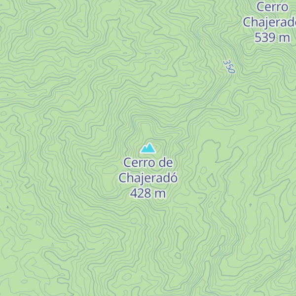 Map of Cerro de Chajeradó