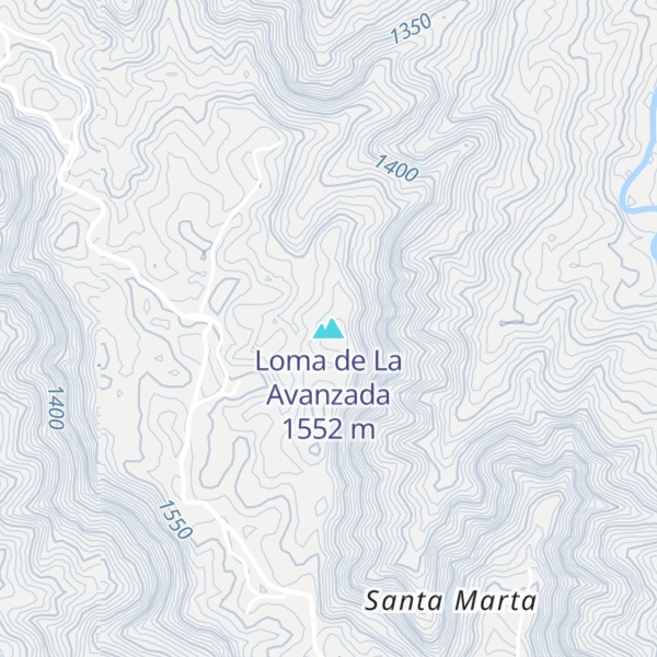 Map of Loma de La Avanzada