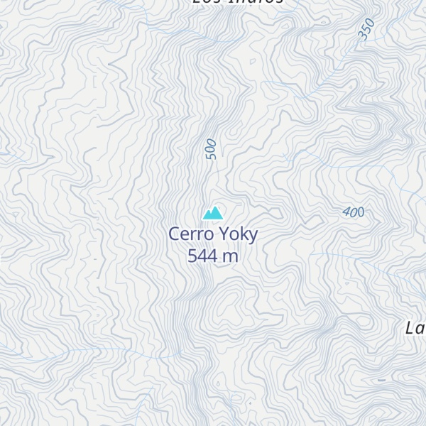 Map of Cerro Yoky