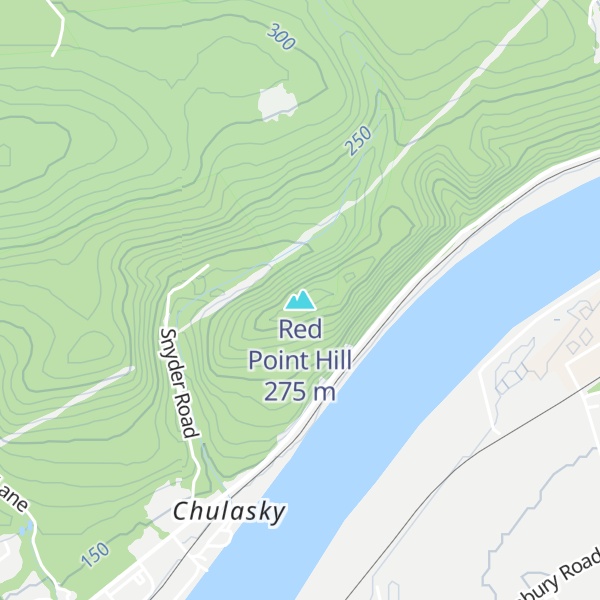 Map of Red Point Hill