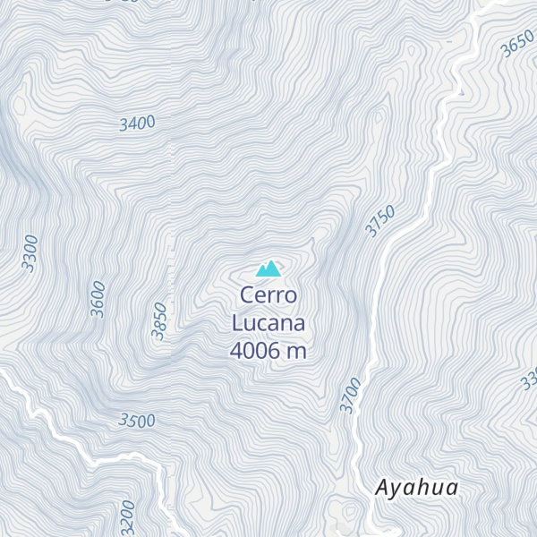 Map of Cerro Lucana