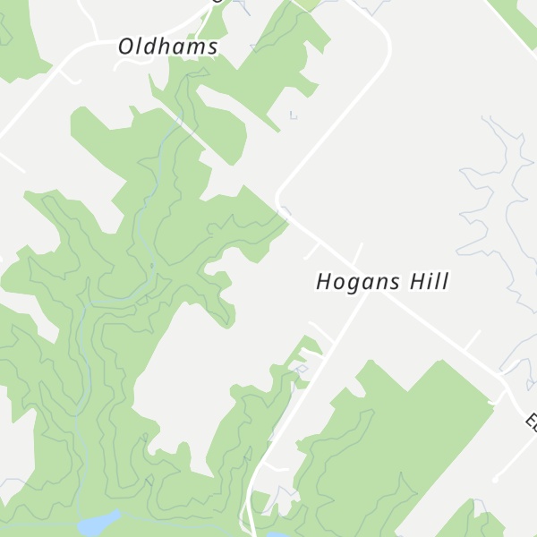 Map of Hogans Hill