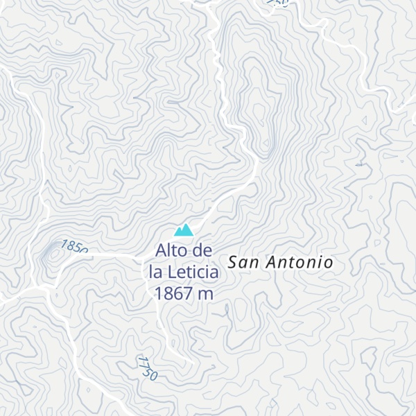 Map of Cerro Cascajal