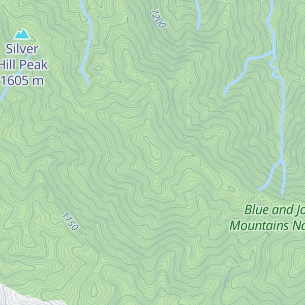 Map of John Crow Peak