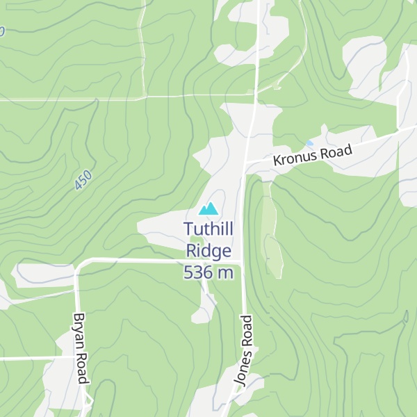 Map of Tuthill Ridge