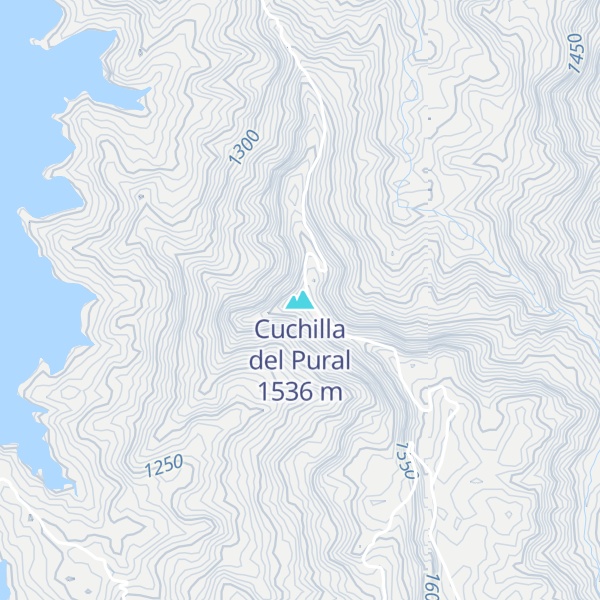 Map of Cuchilla del Pural