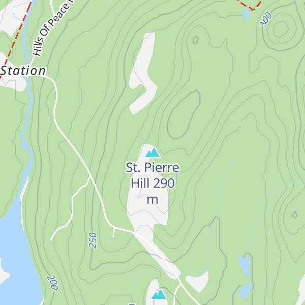 Map of St. Pierre Hill