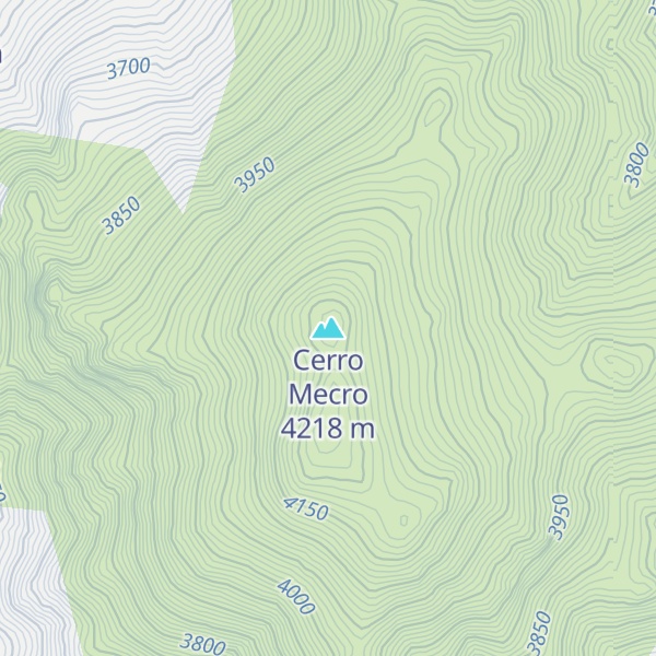 Map of Cerro Mecro