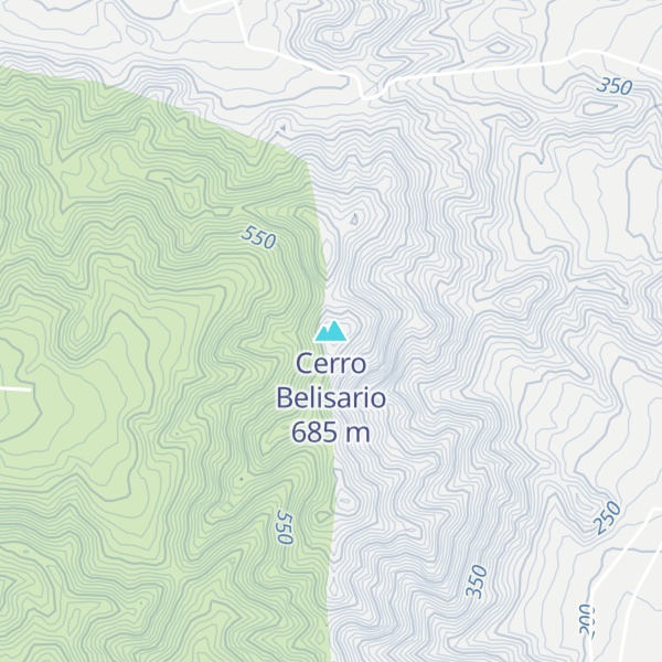 Map of Cerro Belisario