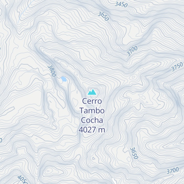Map of Cerro Tambo Cocha