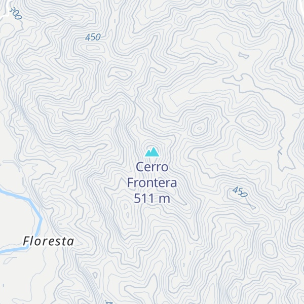 Map of Cerro Frontera