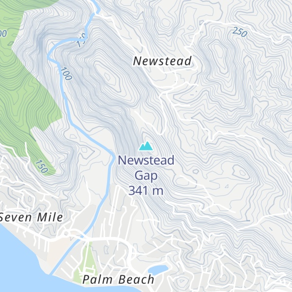 Map of Newstead Gap