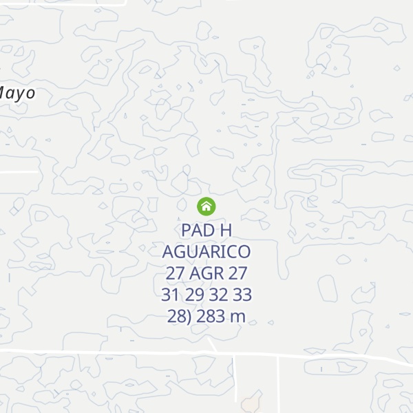 Map of PAD H AGUARICO 27 AGR 27 31 29 32 33 28)