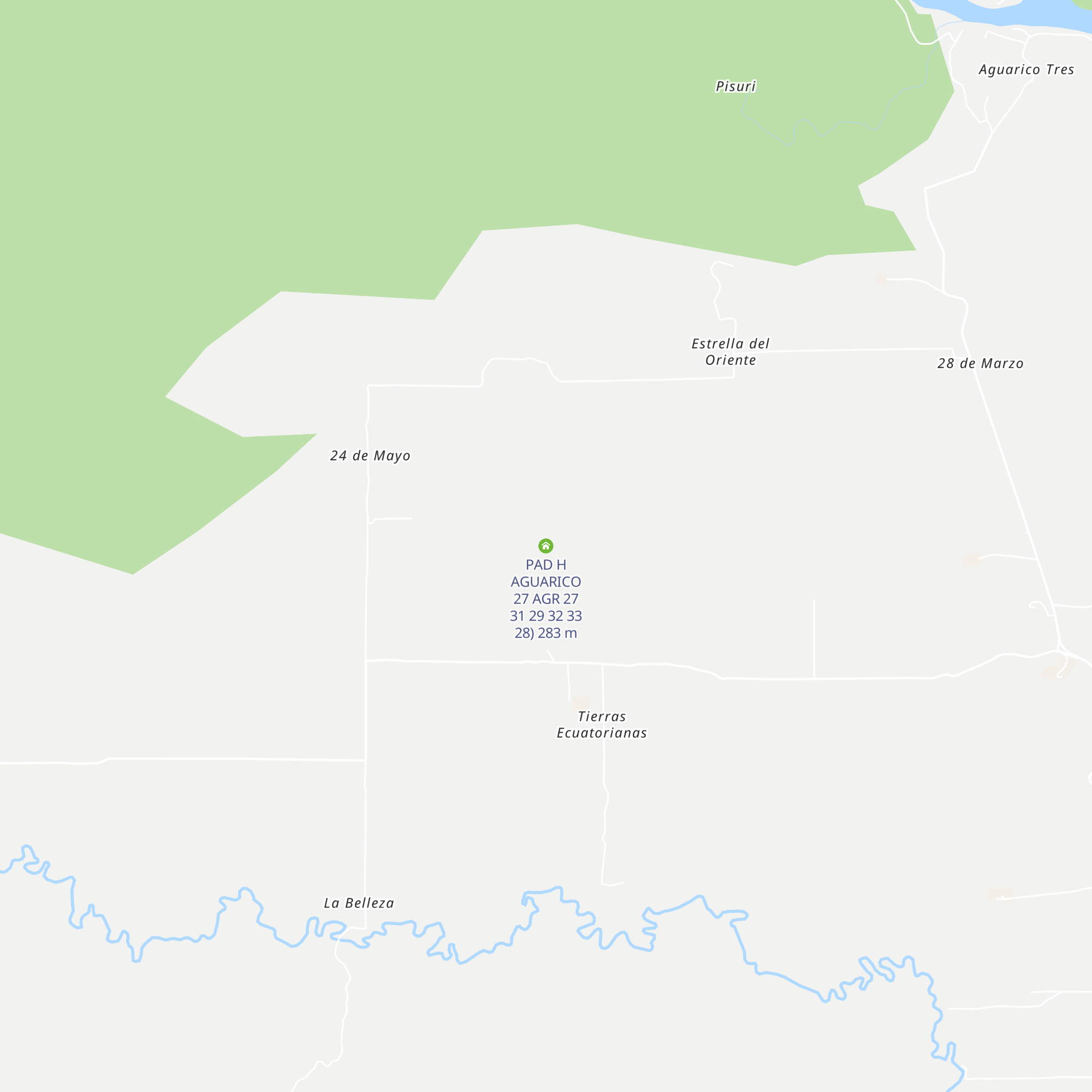 PAD H AGUARICO 27 AGR 27 31 29 32 33 28) map