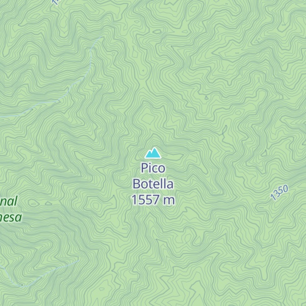 Map of Pico Botella