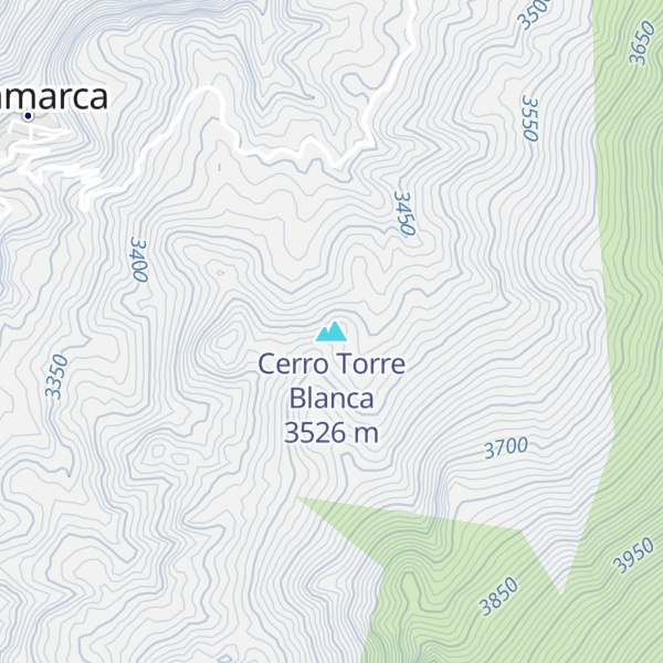 Map of Cerro Torre Blanca