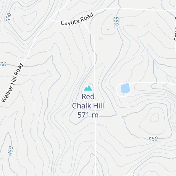 Map of Red Chalk Hill