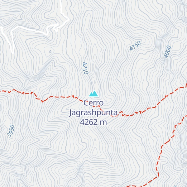 Map of Cerro Jagrashpunta