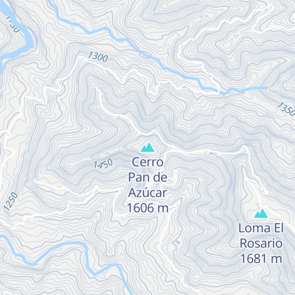 Map of Cerro Pan de Azúcar