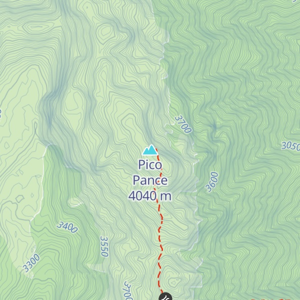 Map of Pico Pance