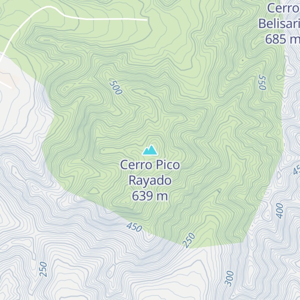 Map of Cerro Pico Rayado