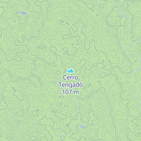 Map of Cerro Tengadò