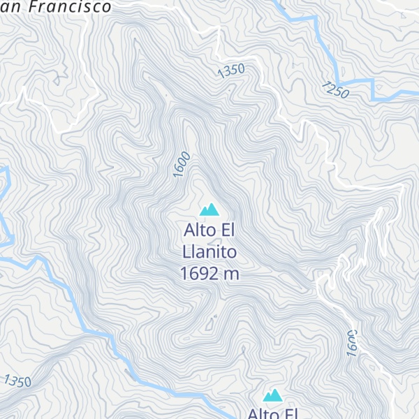 Map of Alto El Llanito