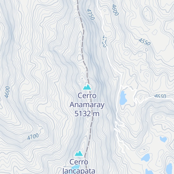 Map of Cerro Anamaray