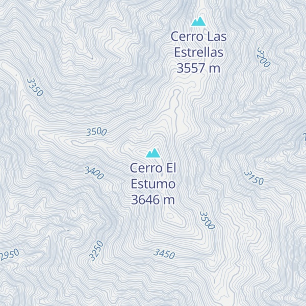 Map of Cerro El Estumo