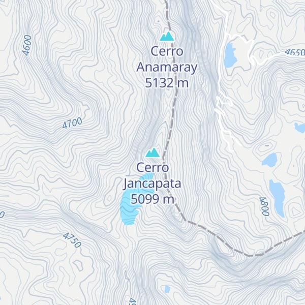 Map of Cerro Jancapata