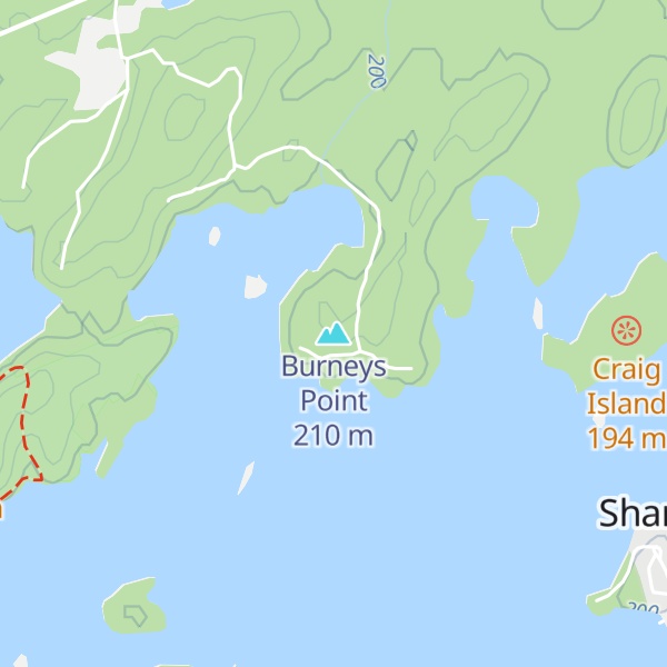 Map of Burneys Point
