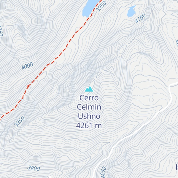 Map of Cerro Celmin Ushno