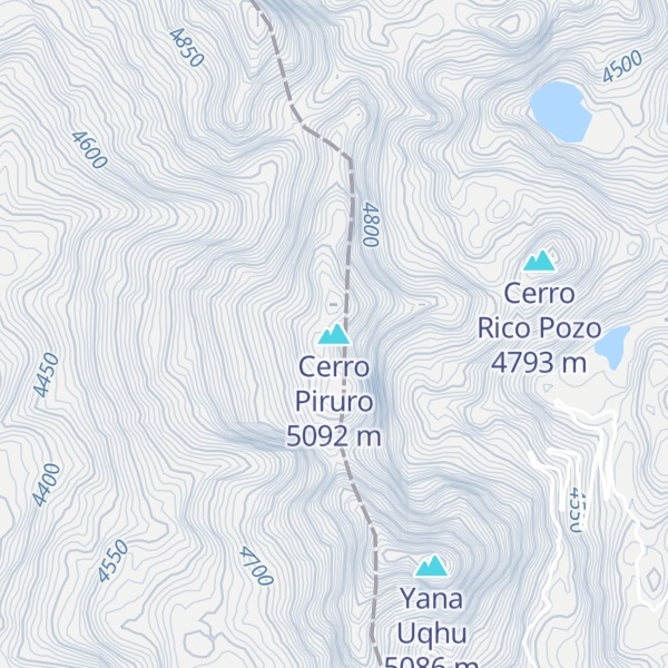 Map of Cerro Piruro