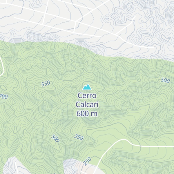 Map of Cerro Calcari