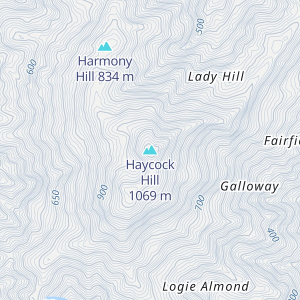 Map of Haycock Hill