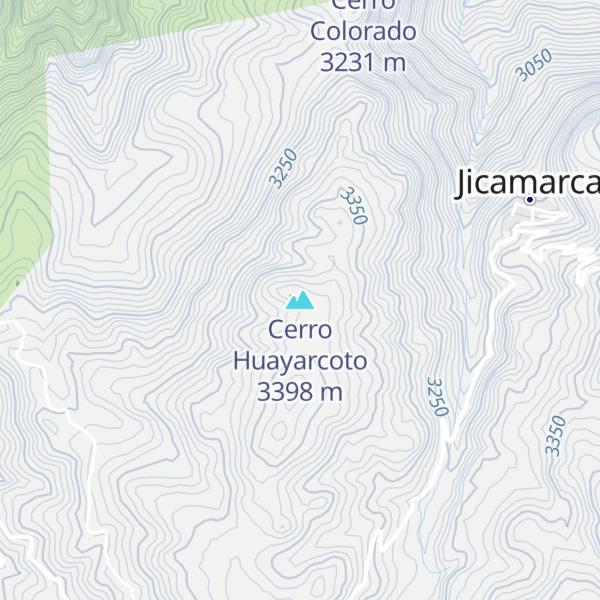 Map of Cerro Huayarcoto