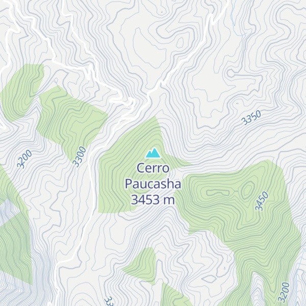 Map of Cerro Paucasha