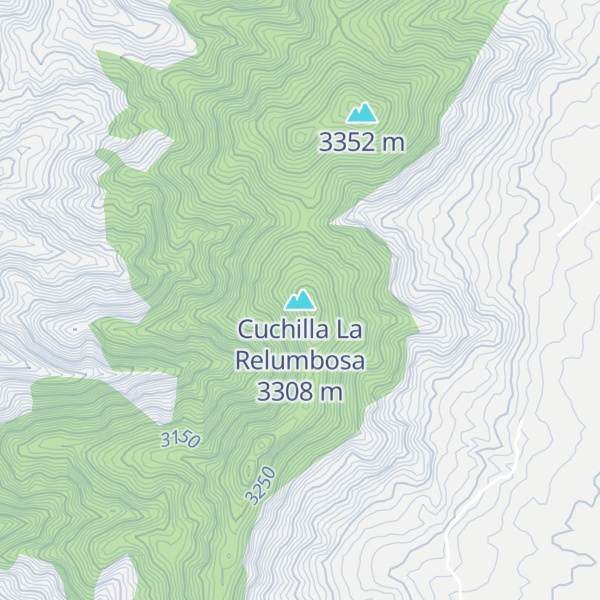 Map of Cuchilla La Relumbosa
