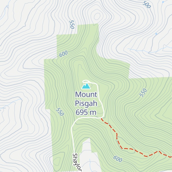 Map of Mount Pisgah